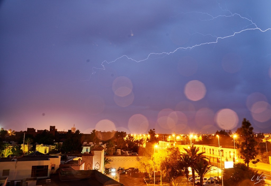 Orage sur Ouazazate