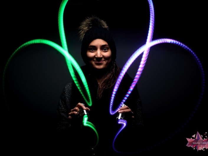 Light Painting pour sida sos a Namur
