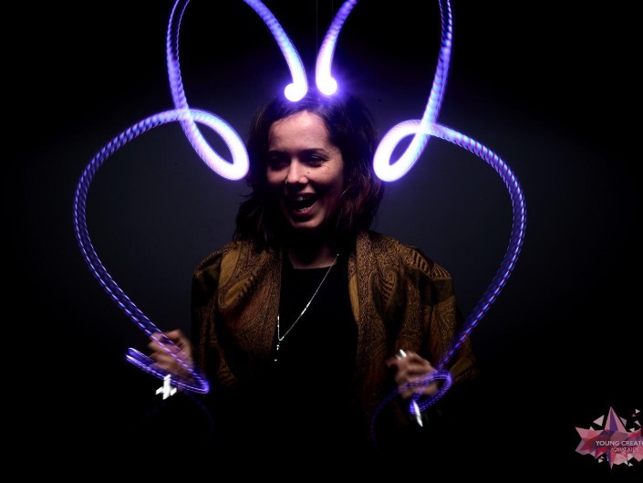 Light Painting pour sida sos a Namur