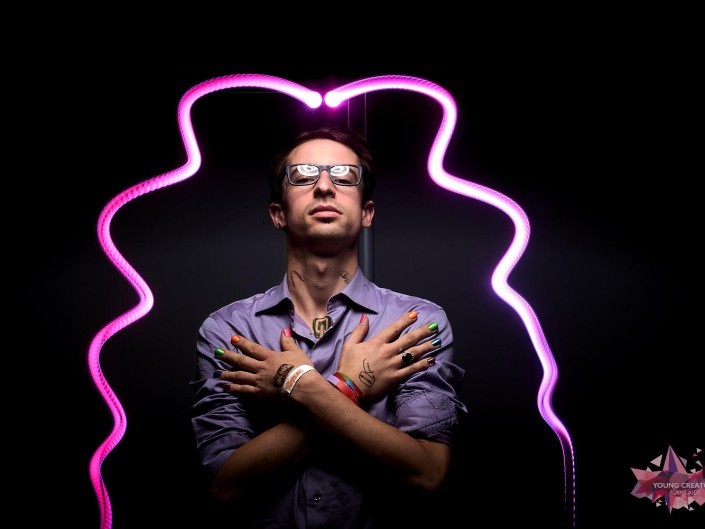 Light Painting pour sida sos a Namur