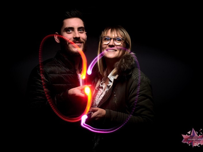 Light Painting pour sida sos a Namur