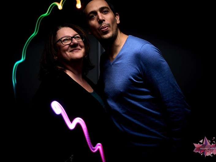 Light Painting pour sida sos a Namur
