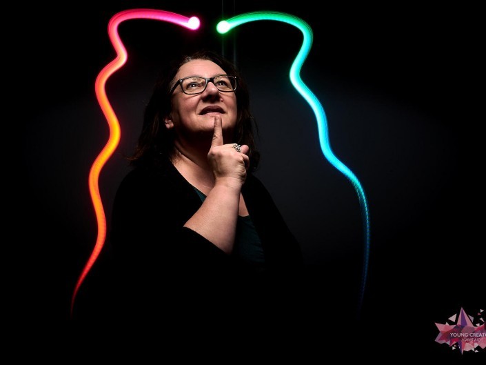 Light Painting pour sida sos a Namur