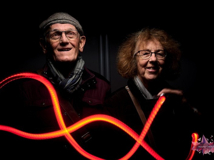 Light Painting pour sida sos a Namur