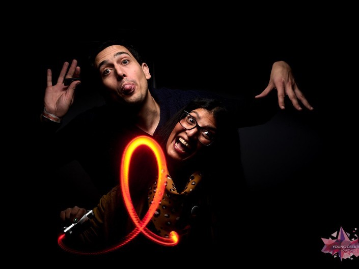 Light Painting pour sida sos a Namur