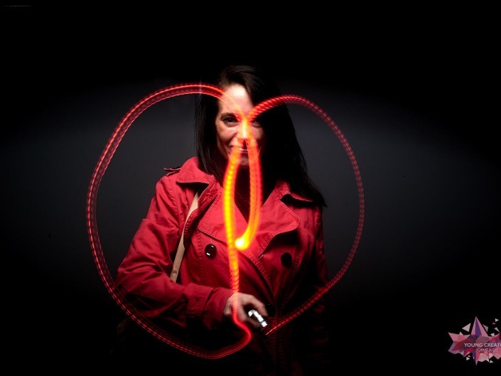 Light Painting pour sida sos a Namur