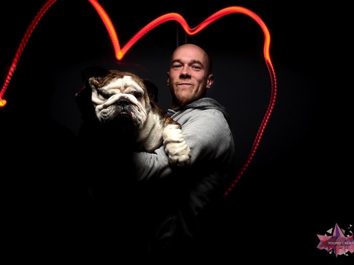 Light Painting pour sida sos a Namur