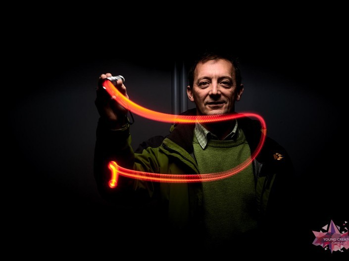 Light Painting pour sida sos a Namur
