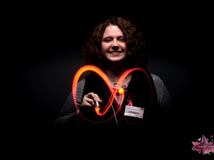 Light Painting pour sida sos a Namur