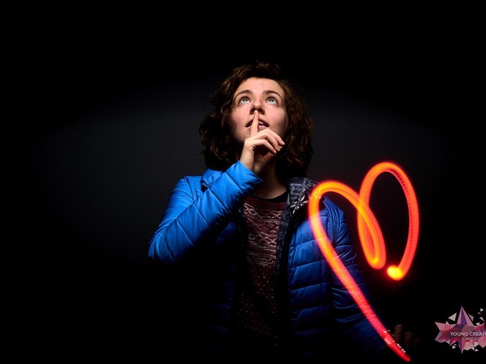 Light Painting pour sida sos a Namur