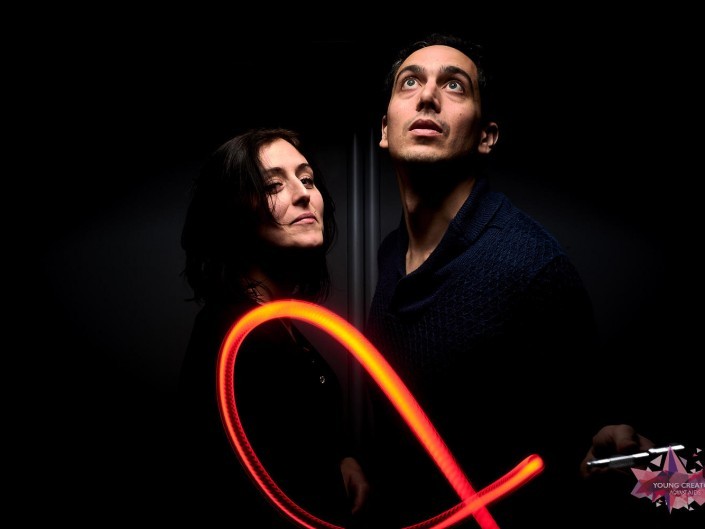 Light Painting pour sida sos a Namur