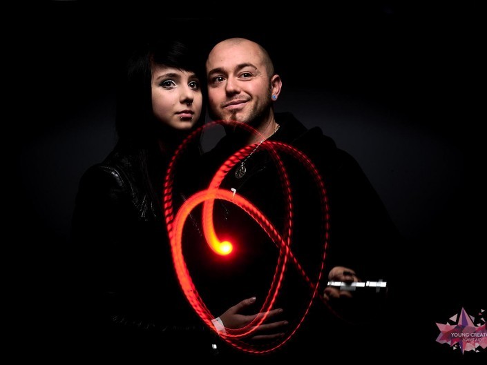 Light Painting pour sida sos a Namur