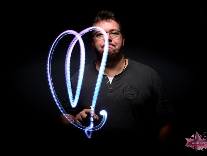 Light Painting pour sida sos a Namur