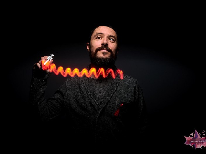 Light Painting pour sida sos a Namur