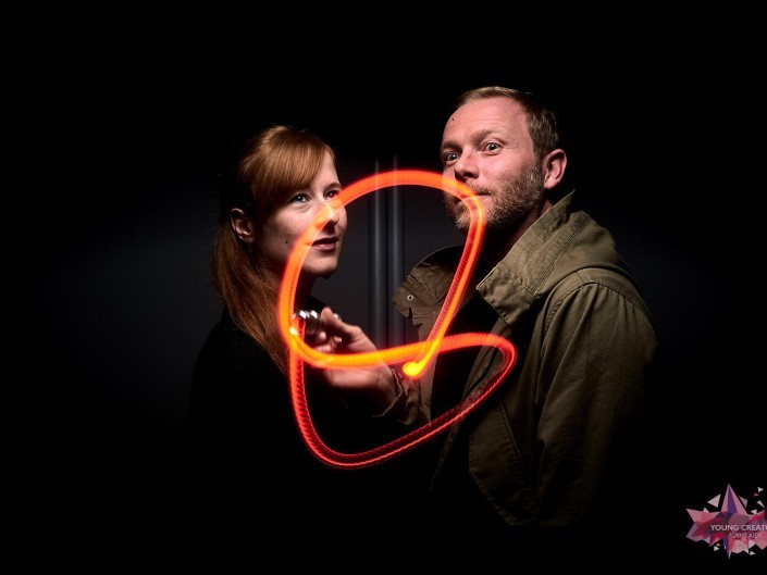 Light Painting pour sida sos a Namur
