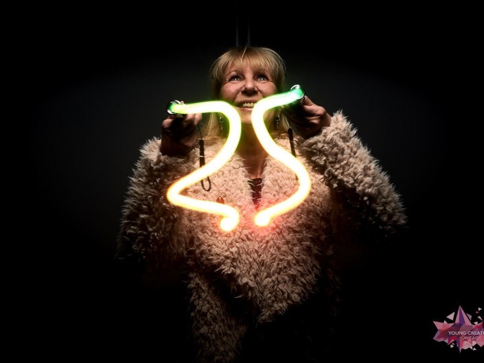 Light Painting pour sida sos a Namur
